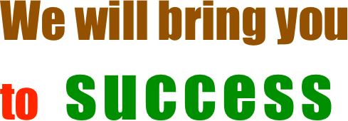 We will bring you    to   success 